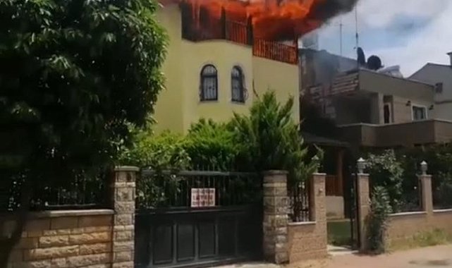 Villa alev alev yandı