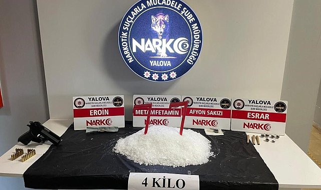 Yalova'daki uyuşturucu operasyonlarında 4 tutuklama