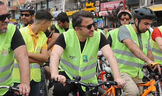 Yeşilay'dan Kızıltepe'de sağlıklı yaşam için bisiklet turu