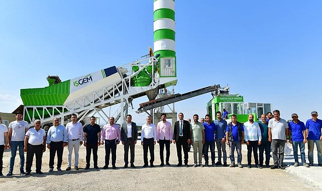 Yeşilyurt'ta 'kilit parke taşı üretim tesisi' hizmete girdi