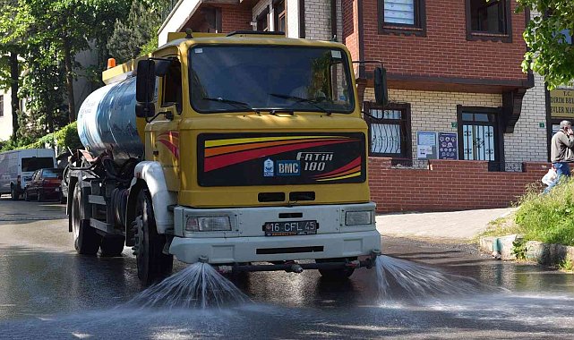 Yıldırım'ın cadde ve sokaklarında bahar temizliği