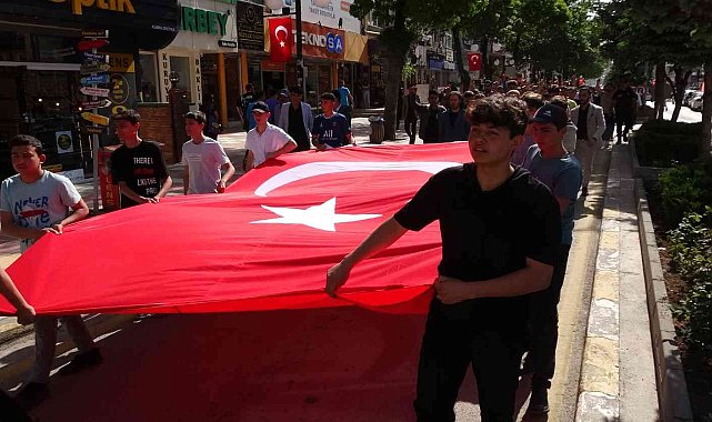 Yozgat'ta şehitler için yürüdüler
