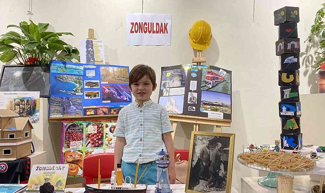 Zonguldak'ta anaokulu öğrencileri 10 ili tanıttı