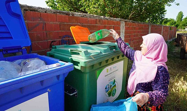 500 kilogram zirai atığa bir kuzu