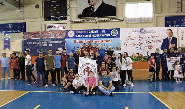 Adana Çiltar Masa Tenisi İhtisas Kulübü Türkiye Şampiyonu oldu