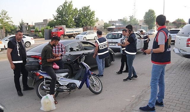 Adıyaman&#039;da 327 polis uygulamaya katıldı