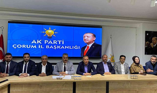 AK Parti Çorum il Başkanı Yusuf Ahlatcı;