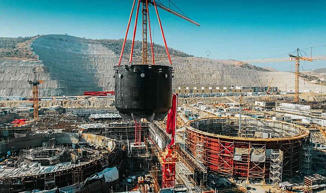 Akkuyu Nükleer Güç Santrali&#039;nin 3&#039;üncü ünitesine ait kor tutucu sahaya ulaştı