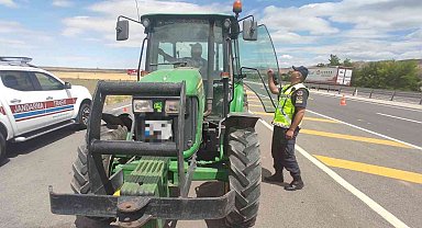 Aksaray'da traktörler denetim altında