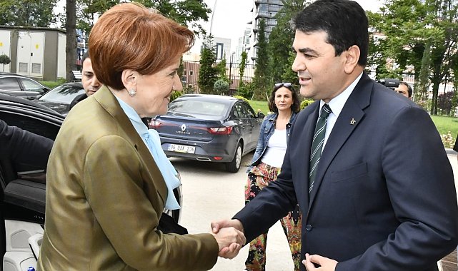 Akşener, Demokrat Parti Genel Başkanı Uysal'ı ziyaret etti