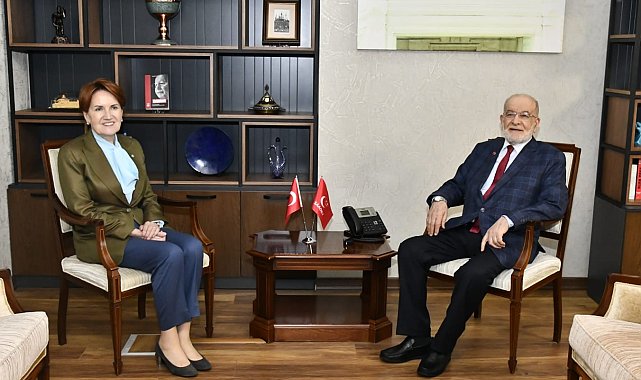 Akşener, Saadet Partisi Genel Başkanı Karamollaoğlu&#039;nu ziyaret etti