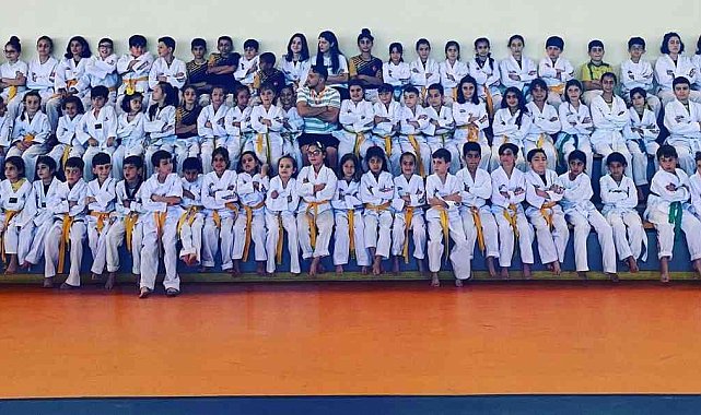 Altınovalı tekvandocular kuşak atladı