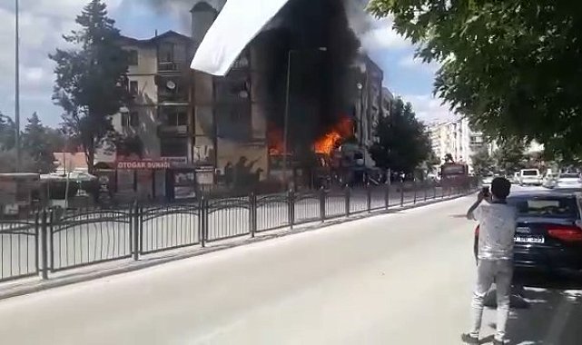 Amasya'da av bayisinde çıkan yangın söndürüldü