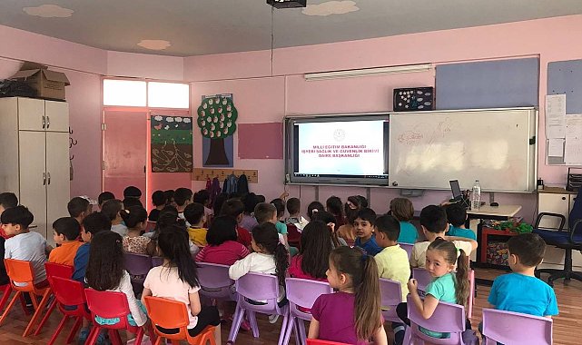 Anaokul ve ilkokul öğrencilerine çevre ve iklim değişikliği anlatıldı