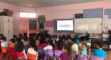 Anaokul ve ilkokul öğrencilerine çevre ve iklim değişikliği anlatıldı