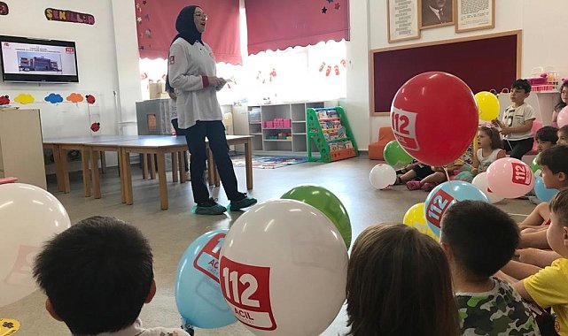 Anaokulu öğrencileri 'Acil Çağrı' konusunda bilgilendirildi