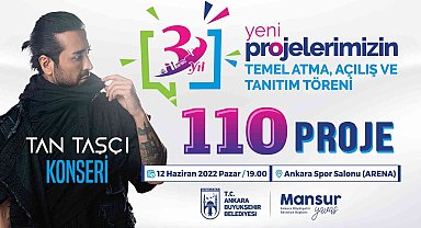 Ankara'da 110 proje açıklanacak