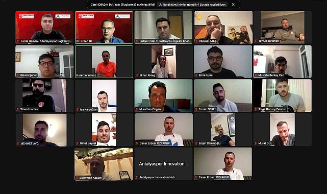 Antalyaspor Innovation Hub'dan Scouting Semineri