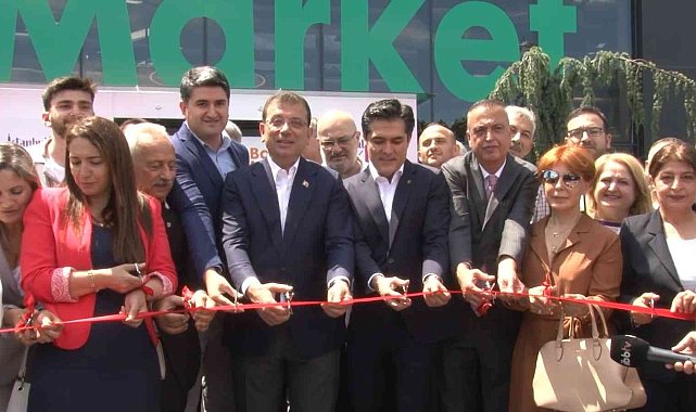 Ataşehir'de Bahçe Market, İBB Başkanı İmamoğlu'nun katılımıyla açıldı