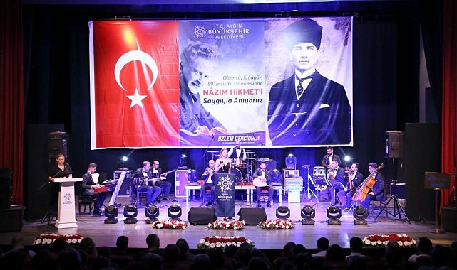 Aydın Büyükşehir Belediyesi Nazım Hikmet&#039;i andı