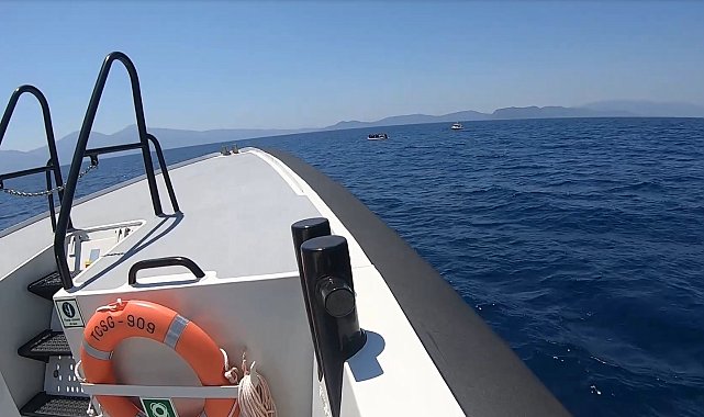 Aydın'da 34 düzensiz göçmen kurtarıldı