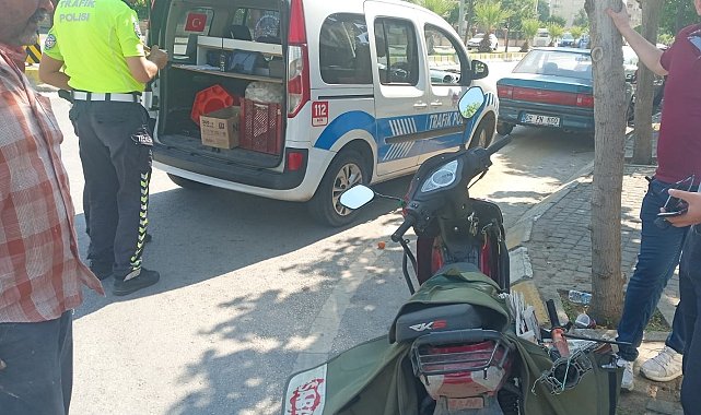 Aydın'da motosiklet ile otomobil çarpıştı: 1 yaralı