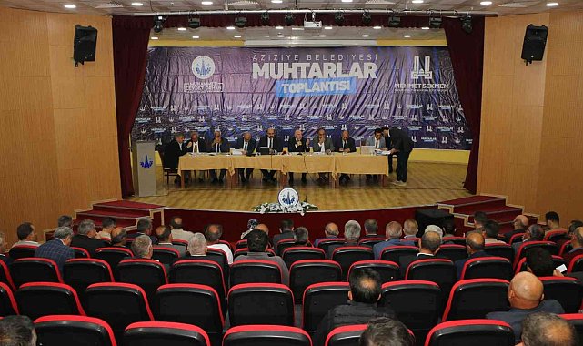 Aziziye'de muhtarlar zirvesi