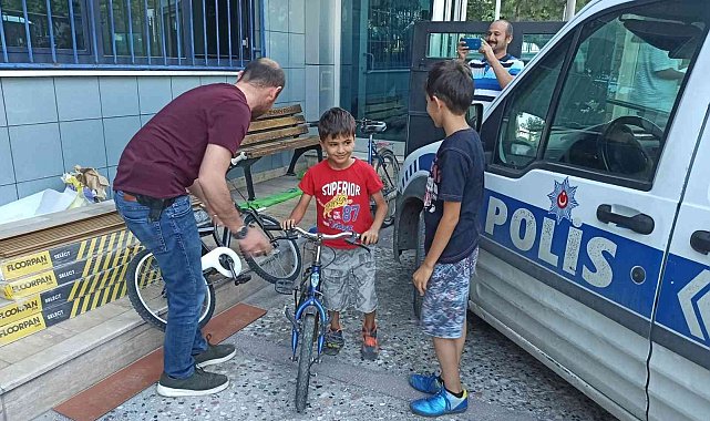 Baba ve oğullarının bisikletini çalan şüpheli yakalandı