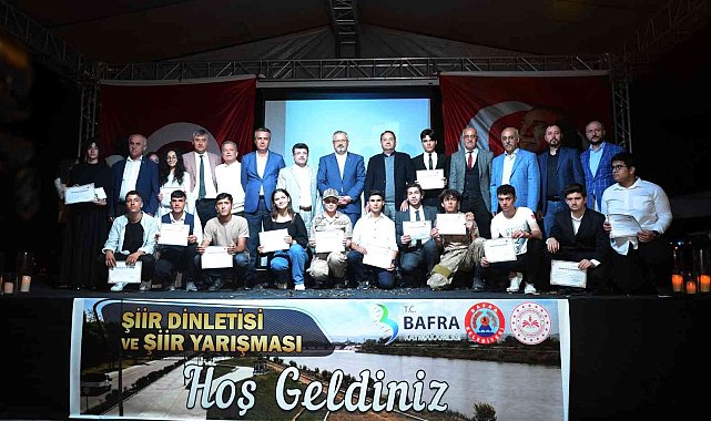 Bafra'da şiir dinletisi ve şiir yarışması
