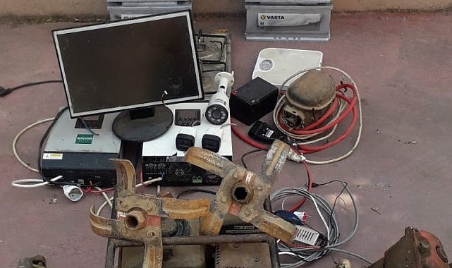 Bağ evinden hırsızlık yapan şüpheli yakalandı