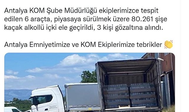 Bakan Soylu duyurdu: &quot;Antalya&#039;da kaçak içkiye büyük darbe&quot;