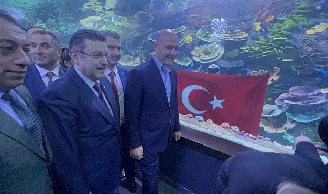 Bakan Süleyman Soylu Tünel Akvaryumu gezdi