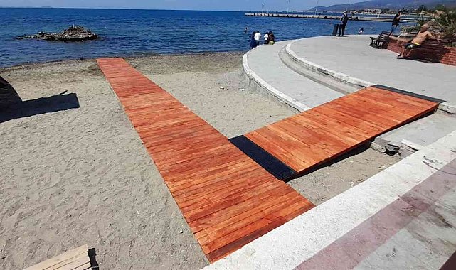 Balıkesir Büyükşehir Belediyesinden engelli dostu plajlar