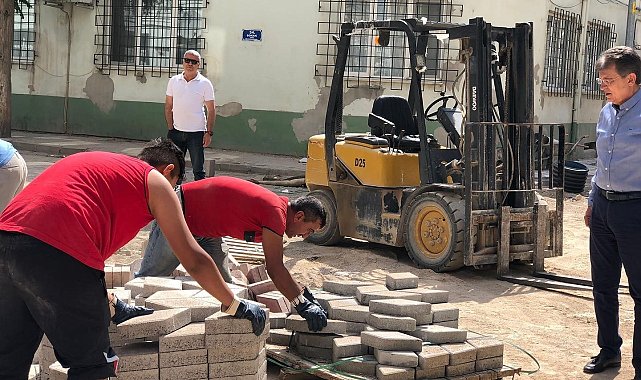 Başkan Arslan çalışmaları yerinde inceliyor