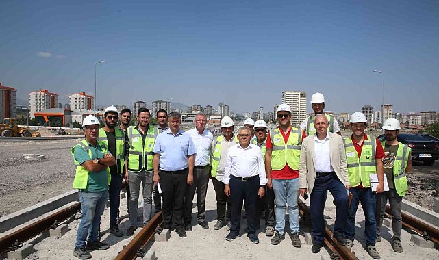 Başkan Büyükkılıç, Talas Raylı Sistem Hattı&#039;nı denetledi