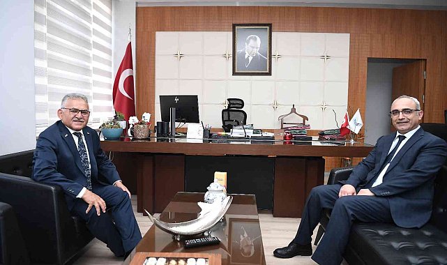 Başkan Büyükkılıç&#039;tan ERÜ Tıp Fakültesi Başhekimine ziyaret