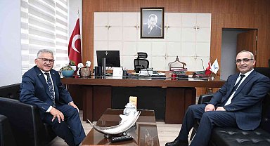 Başkan Büyükkılıç'tan ERÜ Tıp Fakültesi Başhekimine ziyaret