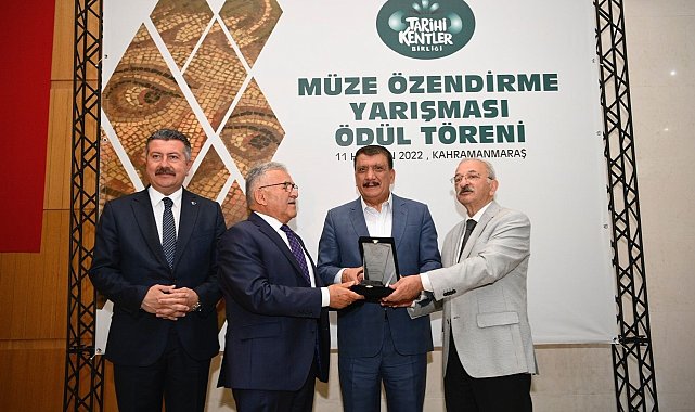 Başkan Gürkan'a Tarihi Kentler Birliği'nden jüri özel ödülü