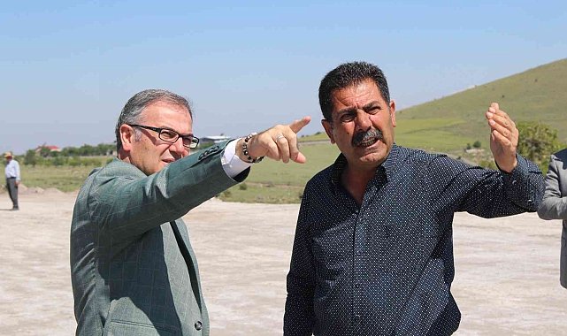 Başkan Özdoğan Erciyes yolunda inceleme yaptı.