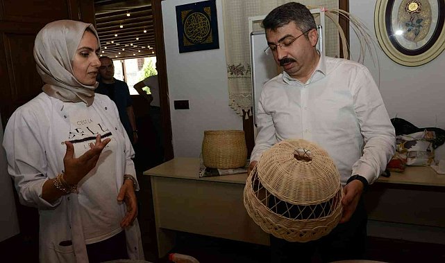 Başkan Yılmaz'dan el sanatlarına destek