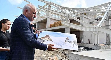 Başkan Zorluoğlu yapılan çalışmaları basın mensupları ile yerinde inceledi