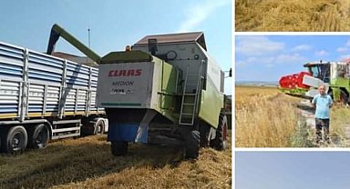 BAÜN'de 203 ton arpa hasadı yapıldı