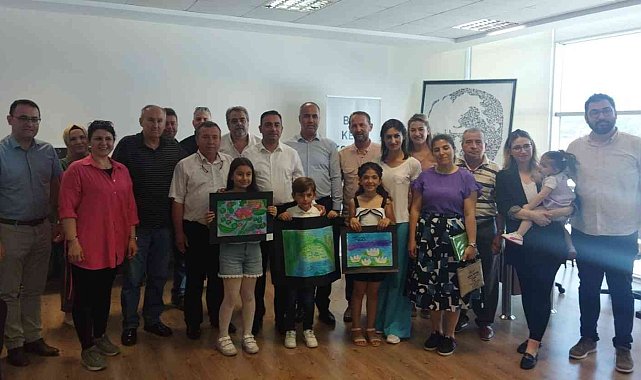 Biga'da 'Nilüfer çiçeği' resim yarışması düzenlendi