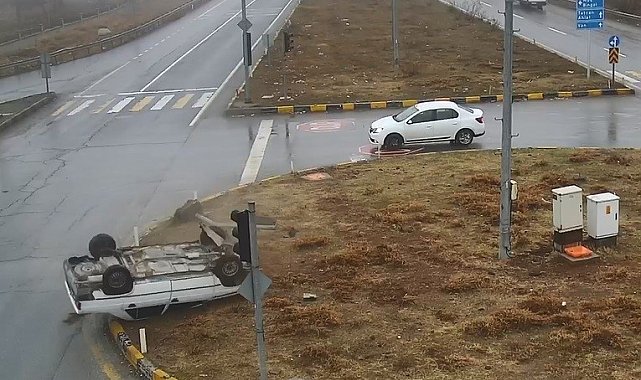 Bitlis'teki trafik kazaları kamerada