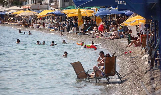 Bodrum sahillerinde yoğunluk