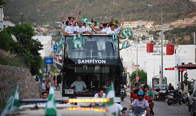 Bodrum sokakları yeşil-beyaz oldu