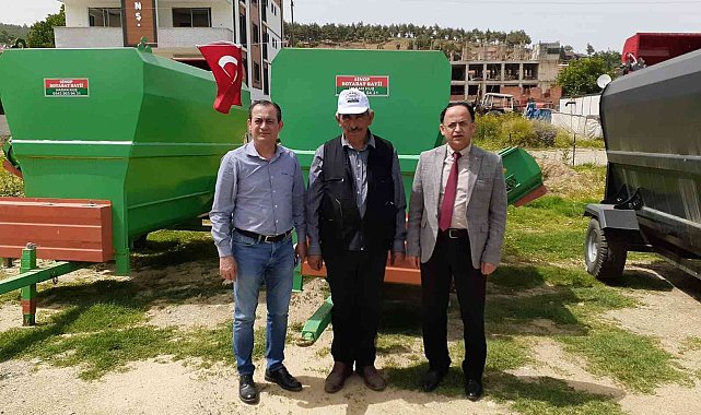 Boyabat'ta çiftçilere yüzde 50 hibeli makine dağıtımı yapıldı