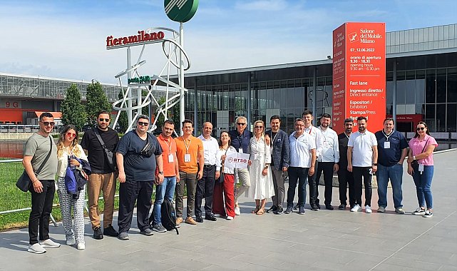 Bursalı mobilyacılar Salone del Mobile Fuarı'nı ziyaret etti