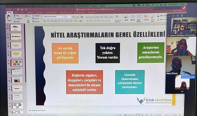 ÇAKÜ öğrenci ve akademisyenlerine nitel veri analiz programı eğitimi verildi