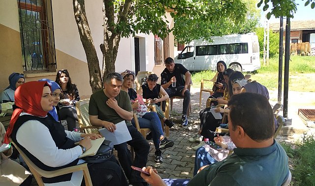 ÇAKÜ öğrencilerinin köyde sosyal yapı incelemesi